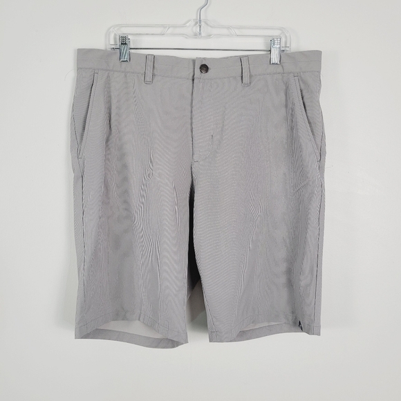 Adidas Gray Pin Stripe Flex Performance Stretch Golf‎ Shorts Size 36 - Picture 7 of 7